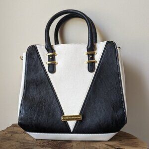 Steve Madden Black and White Purse